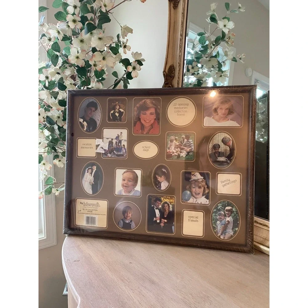 Vintage Collage Picture Frame 17x21